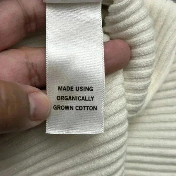 Agolde Top Womens Size Small White Square Neck Ribbed Knit Tank Top Mina Tank - Picture 8 of 10